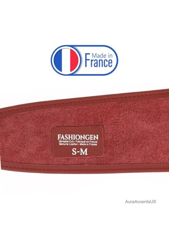 Italian Full Grain Leather Obi Belt - Wide Adjustable Tie Belt main image 4